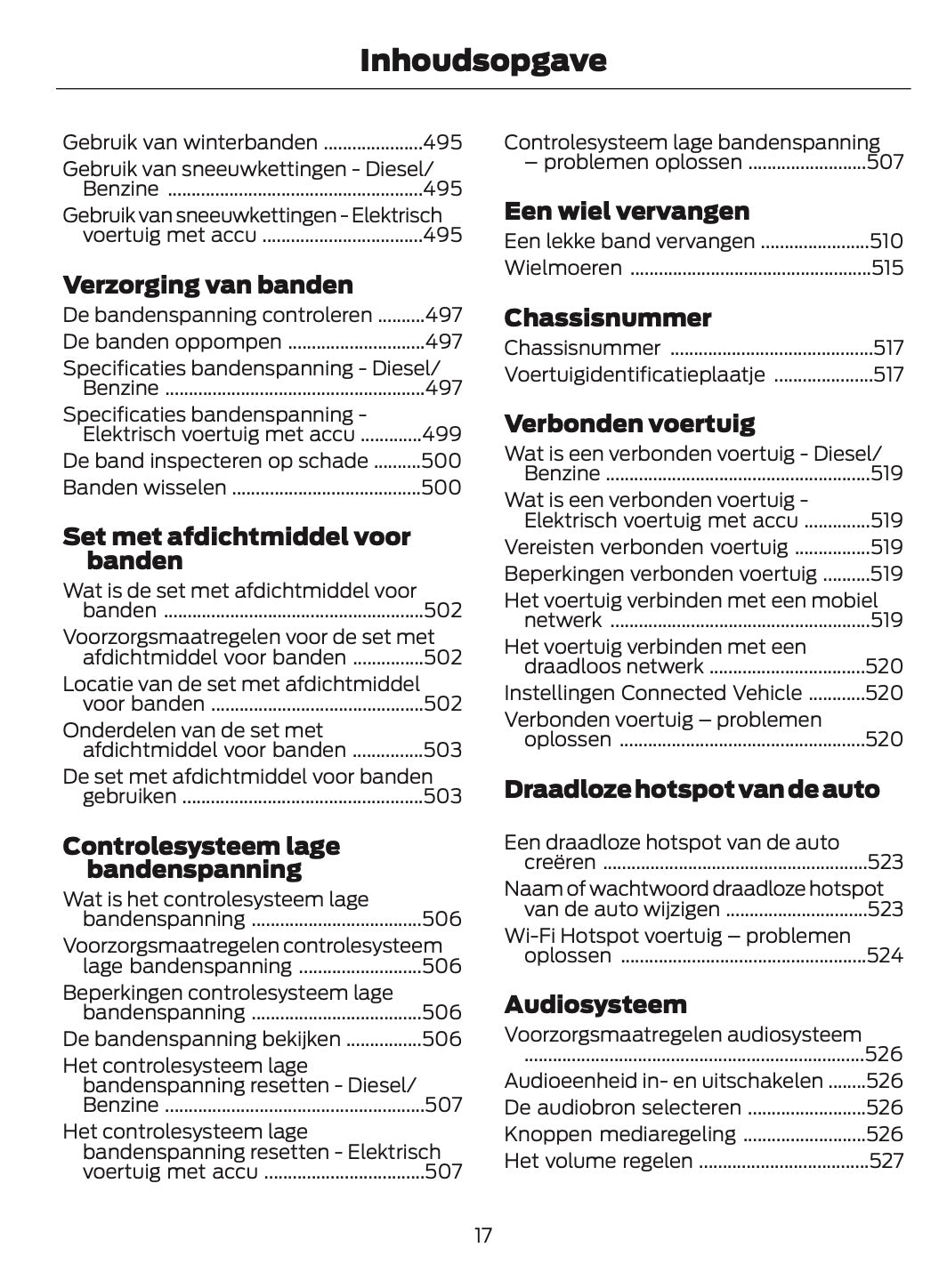 2026 Ford Tourneo Courier/Transit Courier Owner's Manual | Dutch
