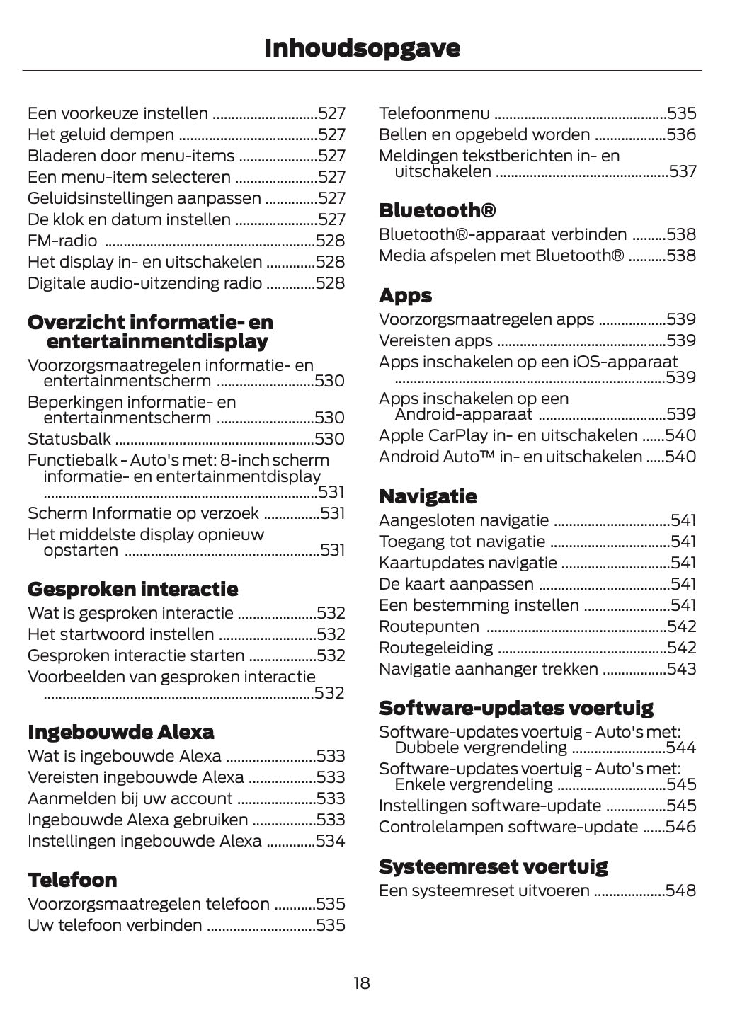2026 Ford Tourneo Courier/Transit Courier Owner's Manual | Dutch