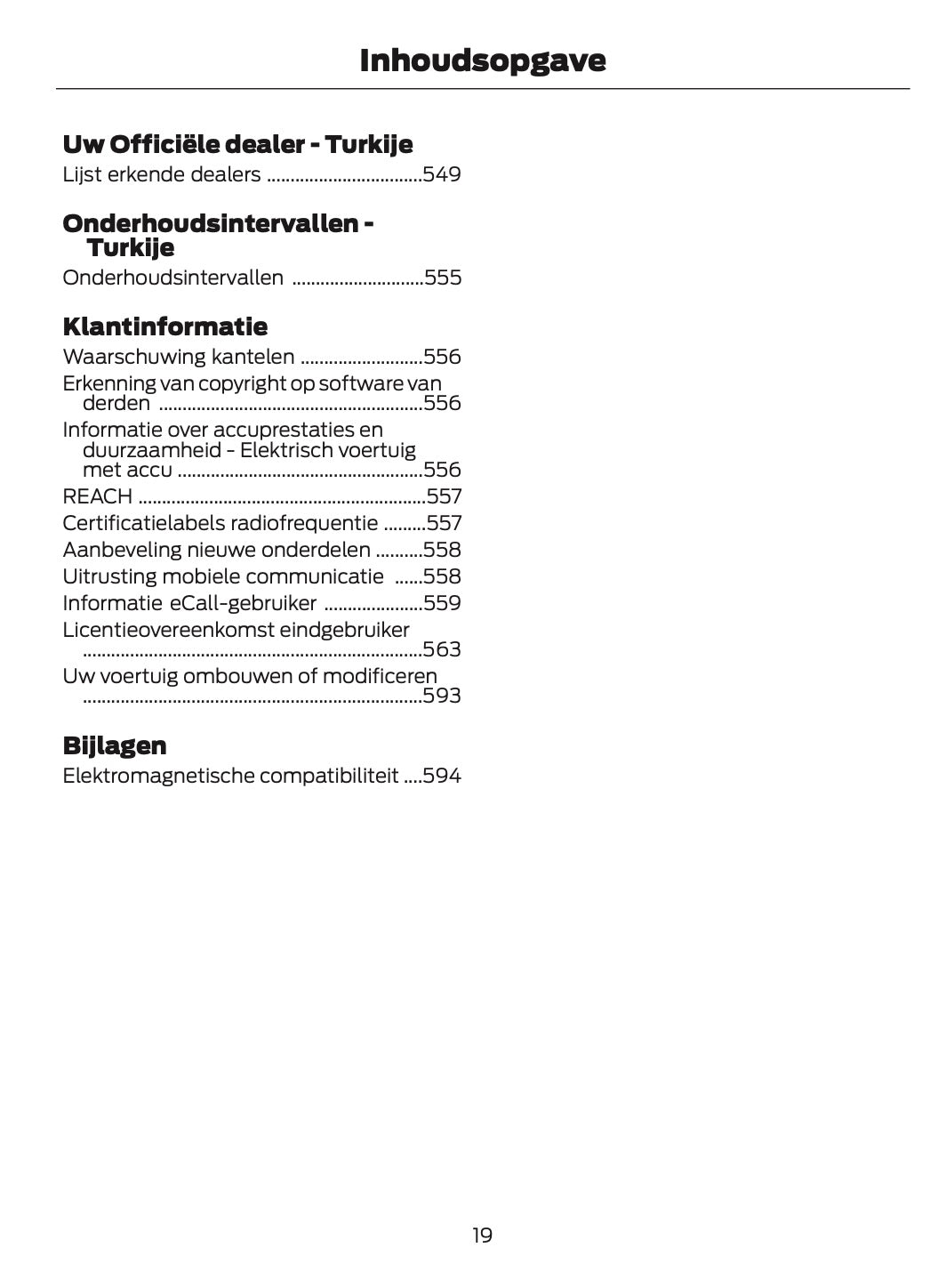2026 Ford Tourneo Courier/Transit Courier Owner's Manual | Dutch