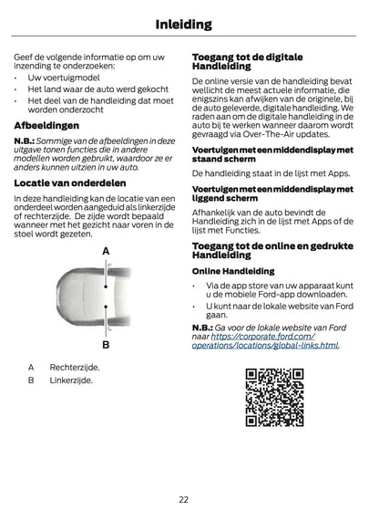 2026 Ford Tourneo Courier/Transit Courier Owner's Manual | Dutch