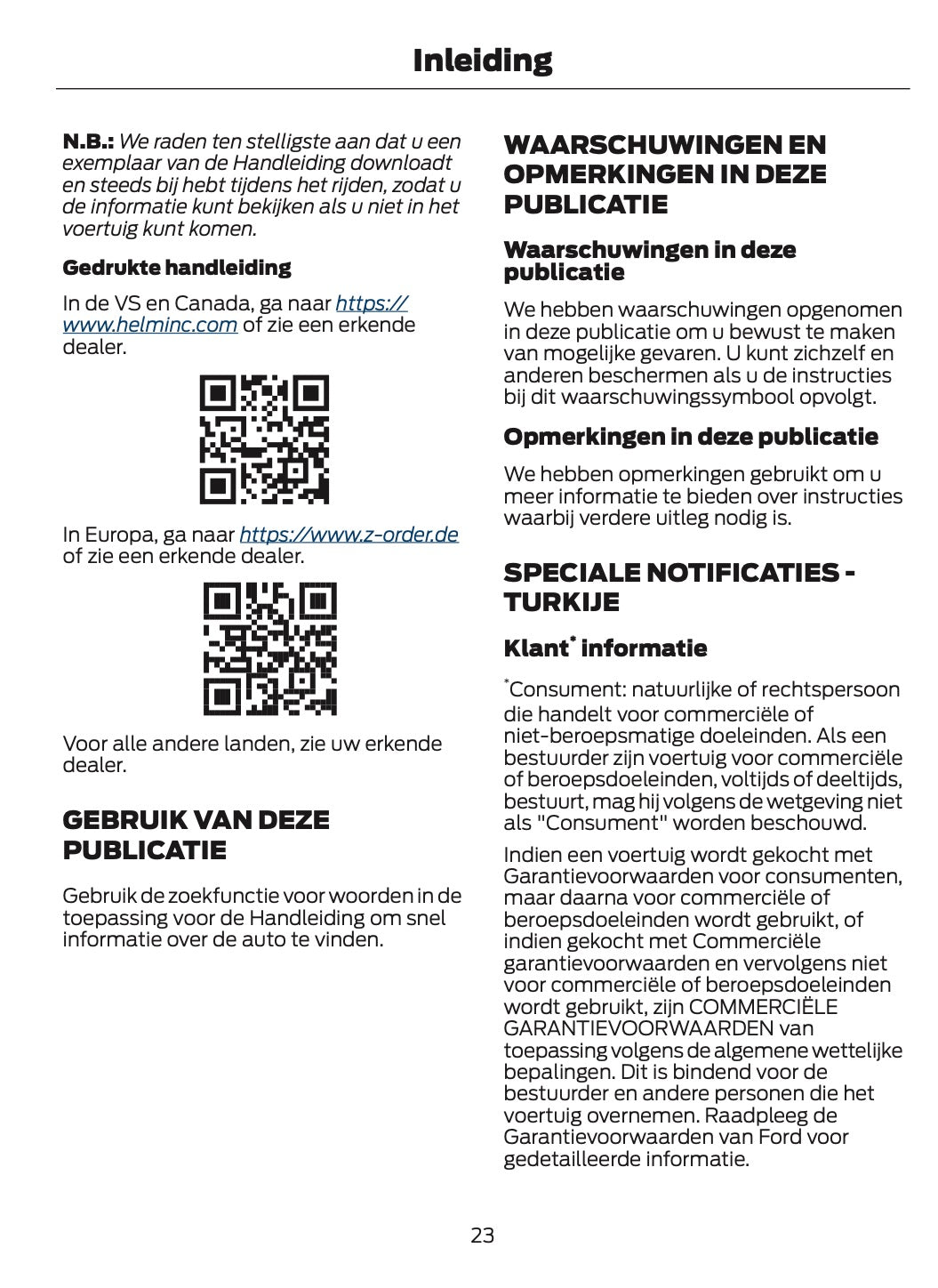 2026 Ford Tourneo Courier/Transit Courier Owner's Manual | Dutch