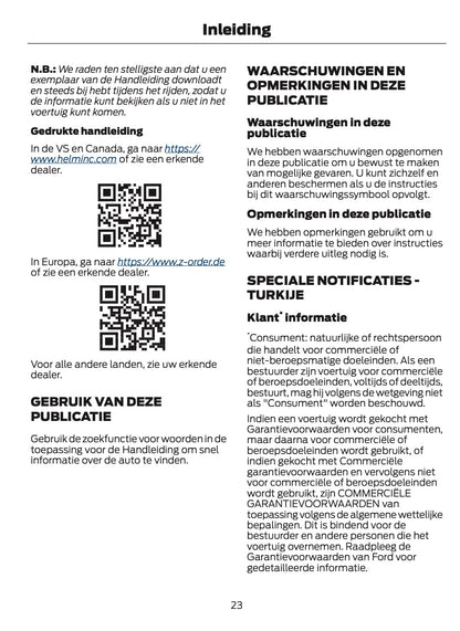 2026 Ford Tourneo Courier/Transit Courier Owner's Manual | Dutch
