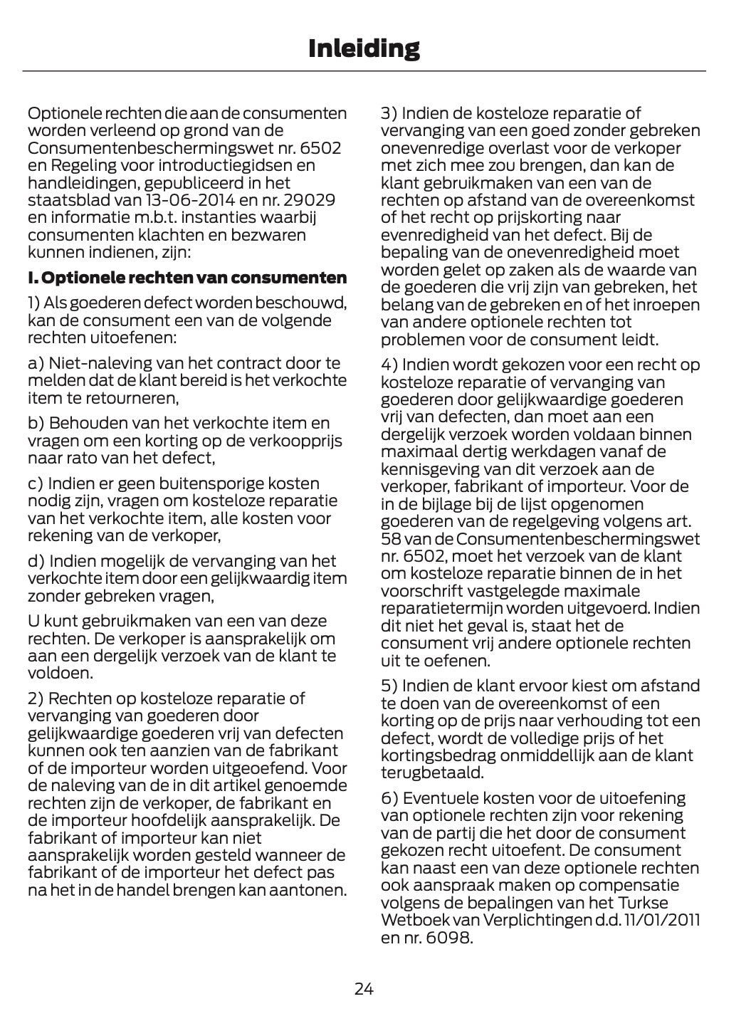 2026 Ford Tourneo Courier/Transit Courier Owner's Manual | Dutch