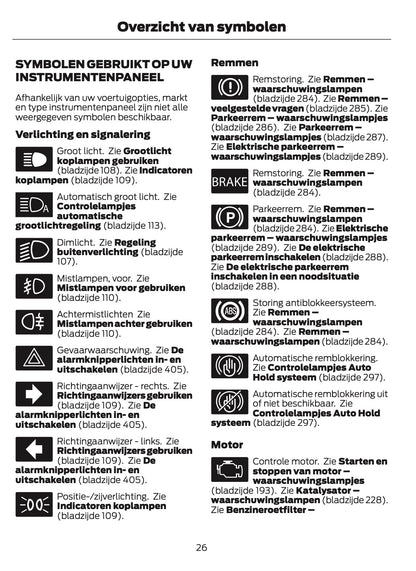 2026 Ford Tourneo Courier/Transit Courier Owner's Manual | Dutch