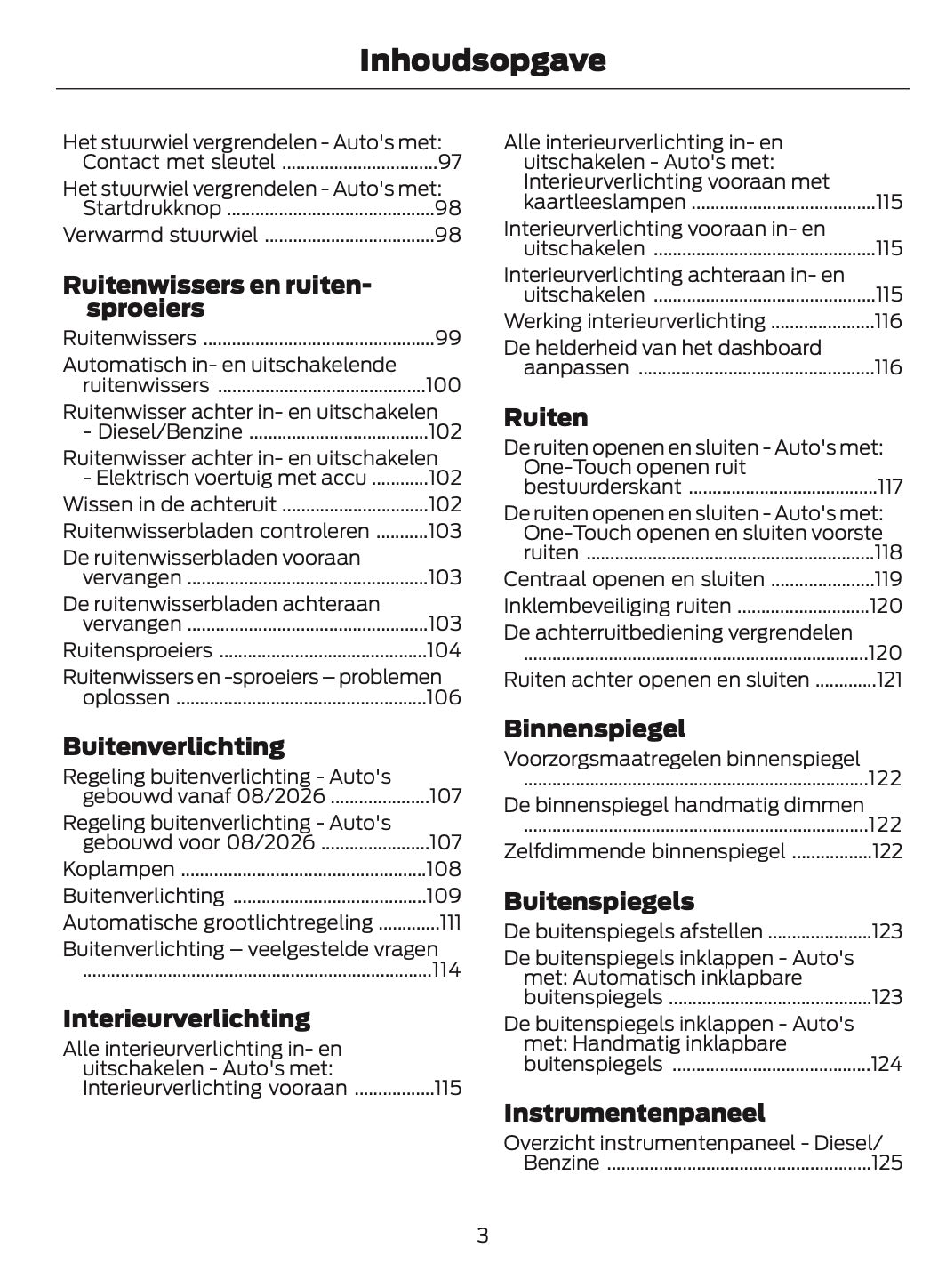 2026 Ford Tourneo Courier/Transit Courier Owner's Manual | Dutch