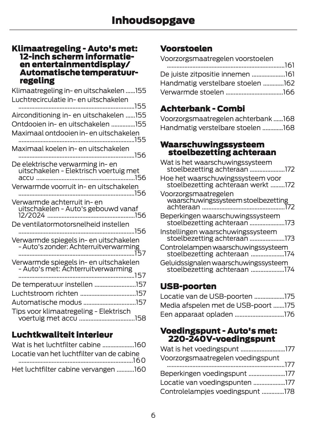 2026 Ford Tourneo Courier/Transit Courier Owner's Manual | Dutch