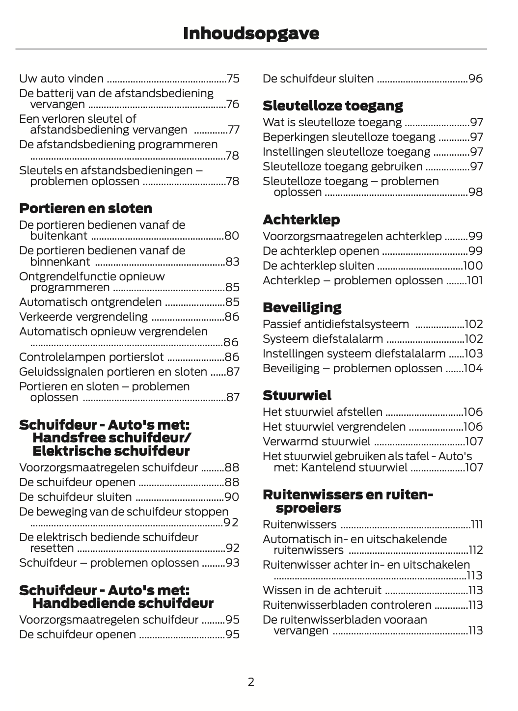 2024-2025 Ford Tourneo Custom/Transit Custom Owner's Manual | Dutch