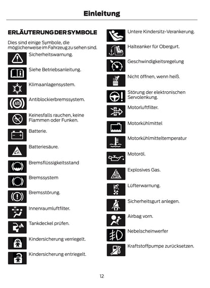 2021-2024 Ford Tourneo Custom/Transit Custom Owner's Manual | German