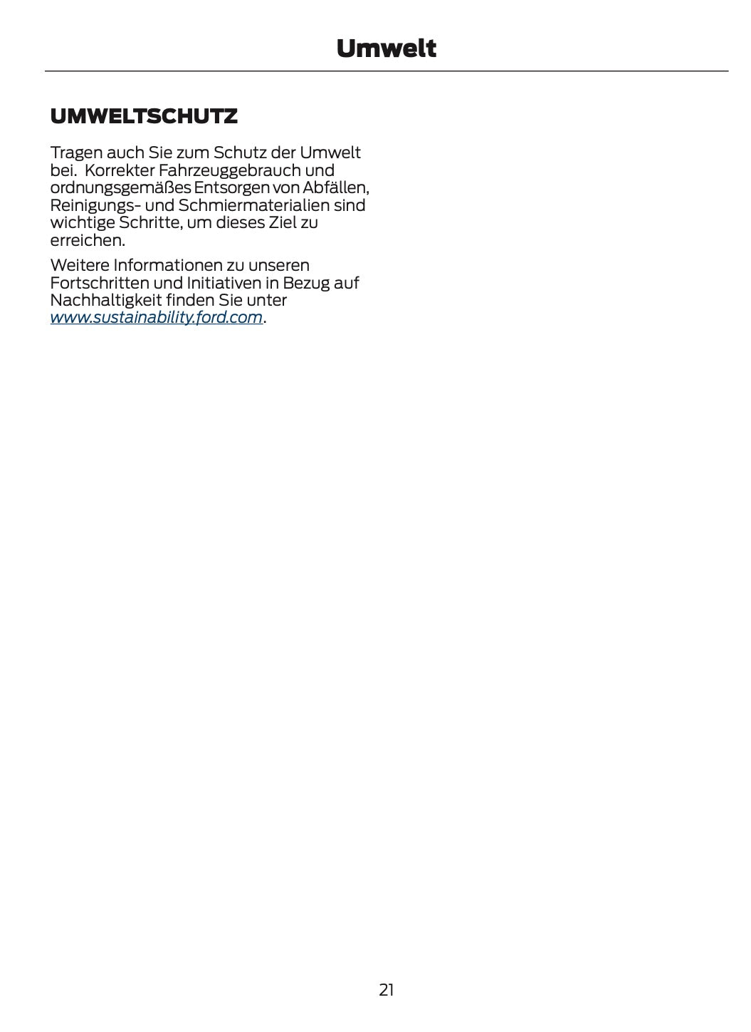 2021-2024 Ford Tourneo Custom/Transit Custom Owner's Manual | German