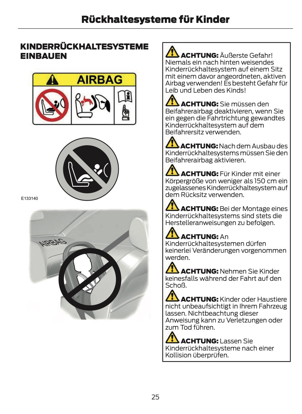 2021-2024 Ford Tourneo Custom/Transit Custom Owner's Manual | German