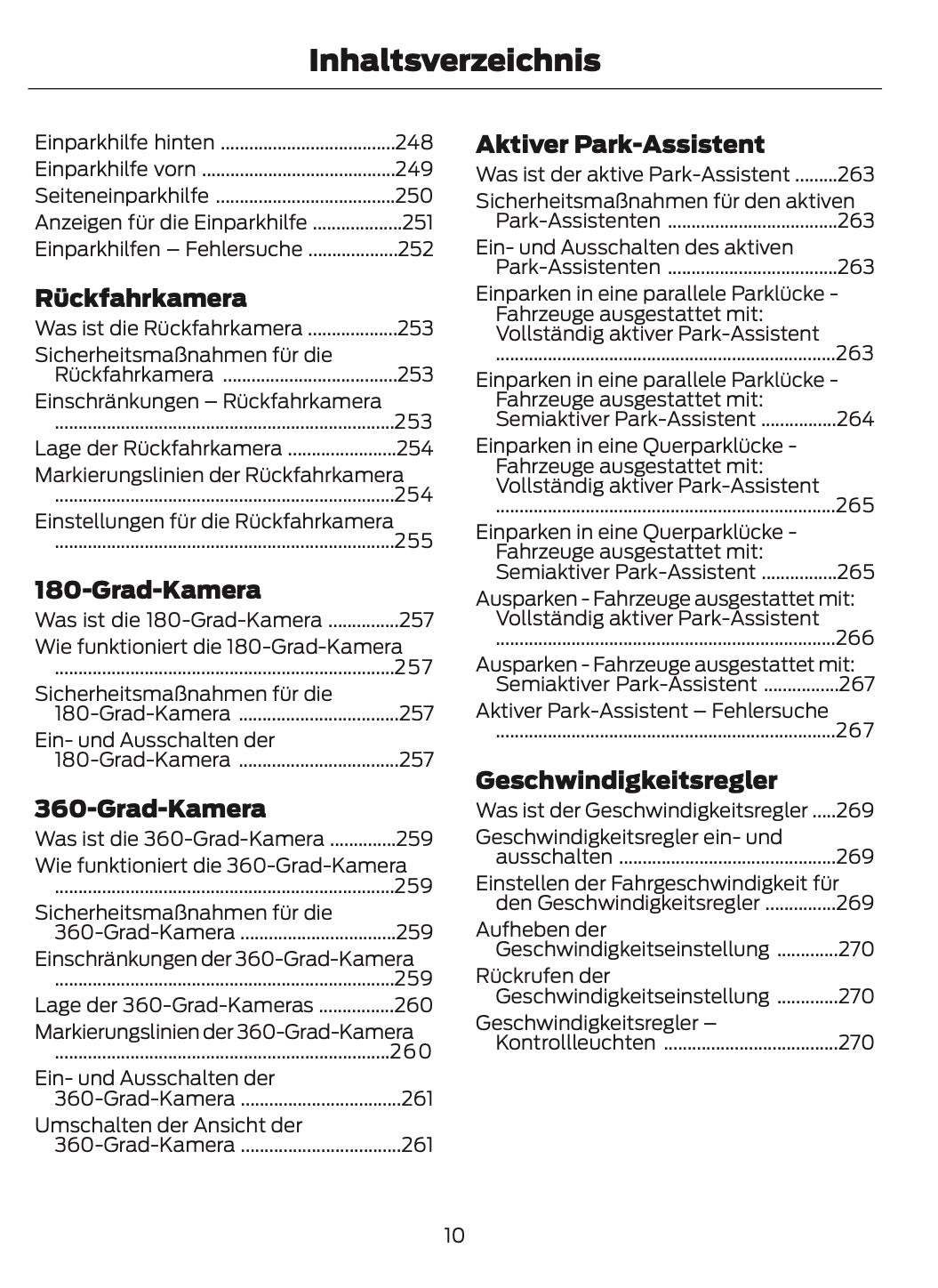 2023-2024 Ford Tourneo Custom/Transit Custom Owner's Manual | German