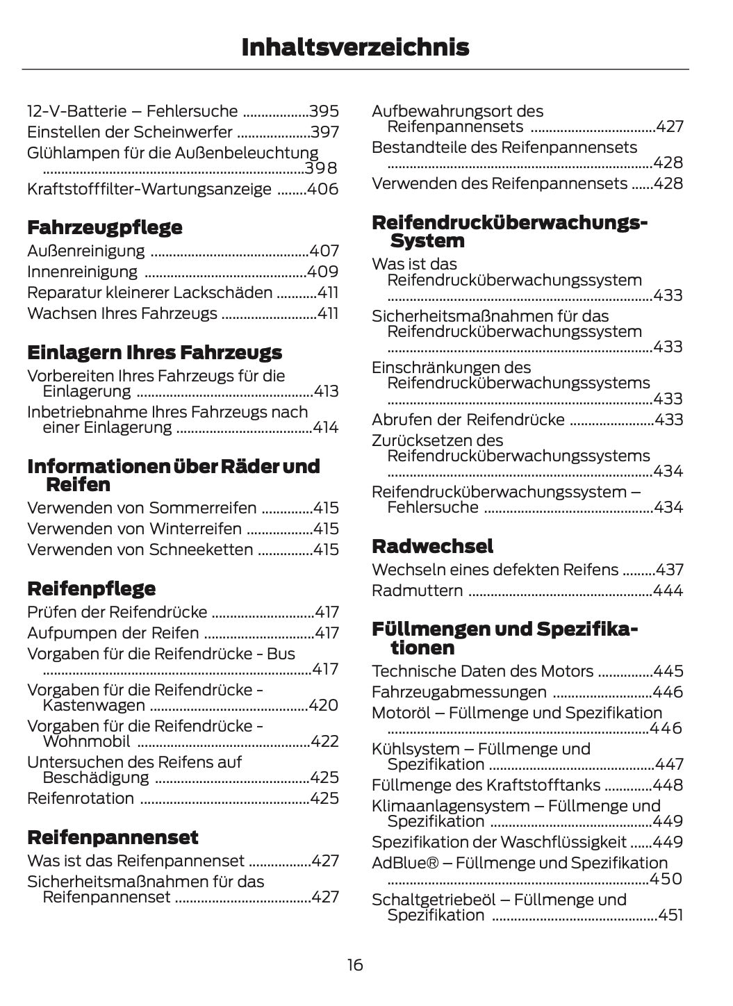 2023-2024 Ford Tourneo Custom/Transit Custom Owner's Manual | German