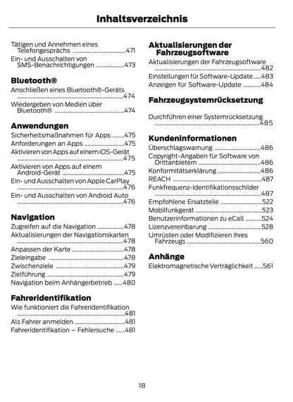2023-2024 Ford Tourneo Custom/Transit Custom Owner's Manual | German