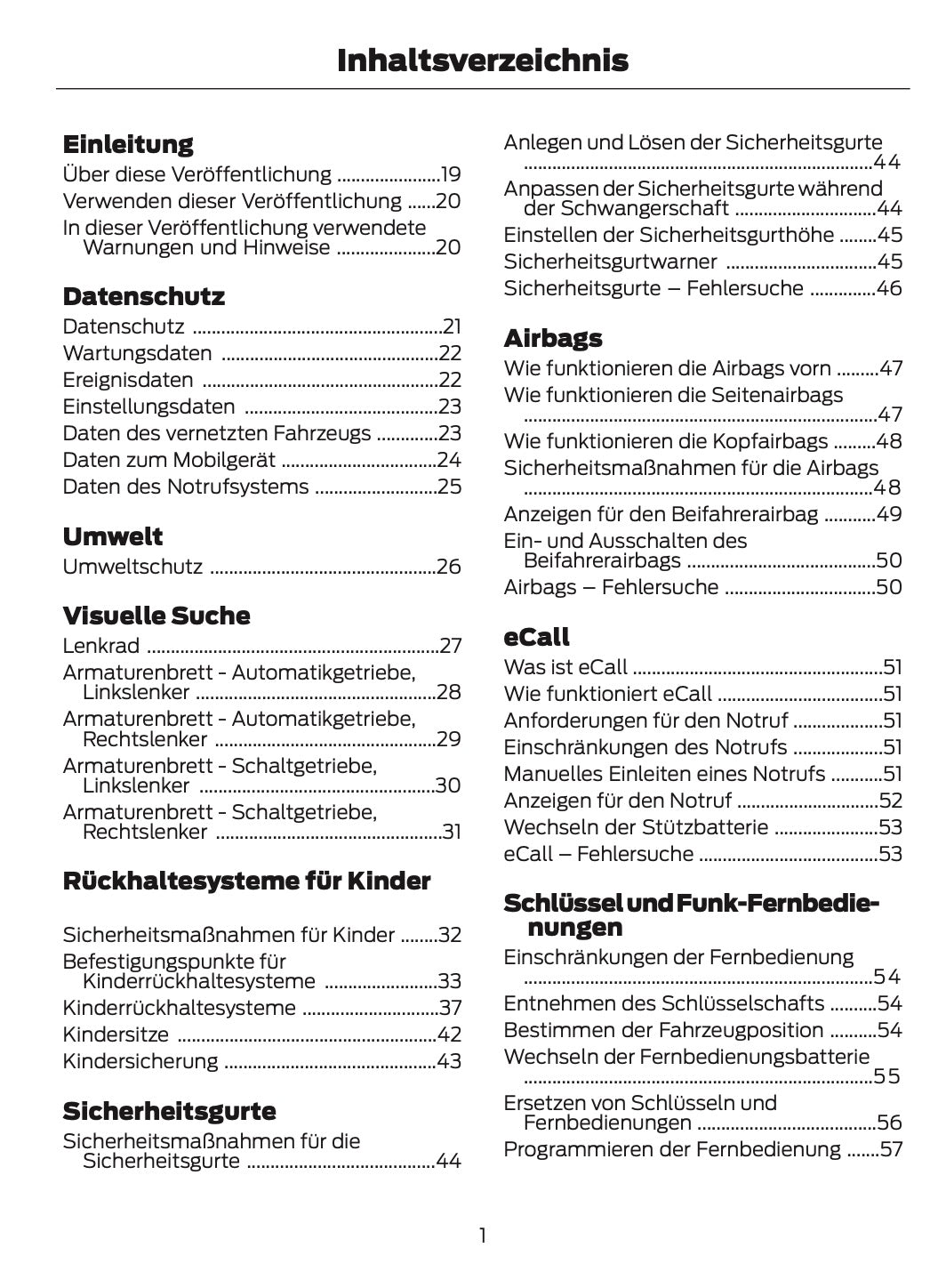 2023-2024 Ford Tourneo Custom/Transit Custom Owner's Manual | German
