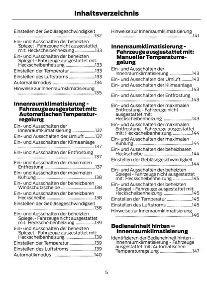2023-2024 Ford Tourneo Custom/Transit Custom Owner's Manual | German