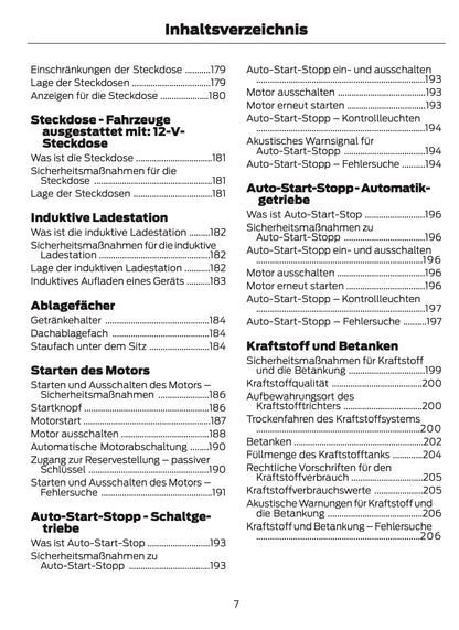 2023-2024 Ford Tourneo Custom/Transit Custom Owner's Manual | German
