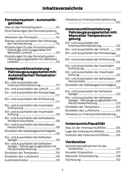 2024 Ford Tourneo Courier/Transit Courier Owner's Manual | German