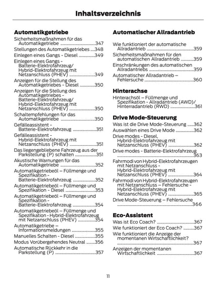 2026 Ford Tourneo Custom/Transit Custom Owner's Manual | German