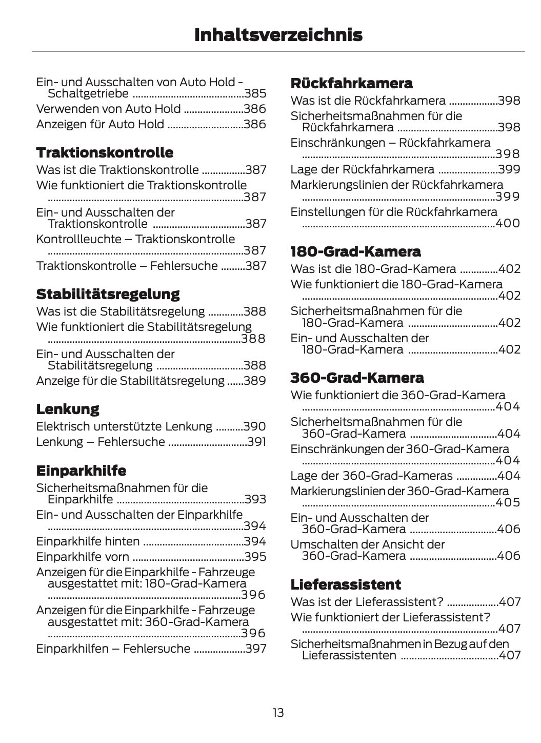 2026 Ford Tourneo Custom/Transit Custom Owner's Manual | German