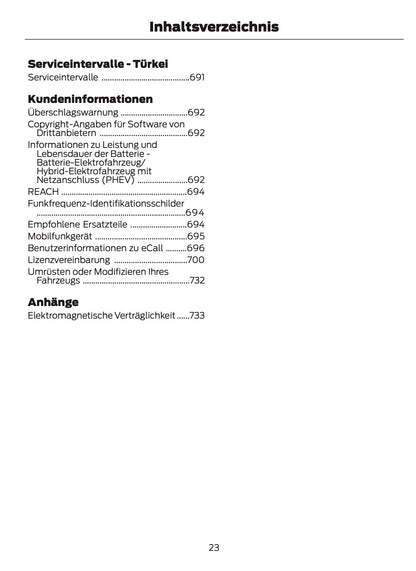2026 Ford Tourneo Custom/Transit Custom Owner's Manual | German