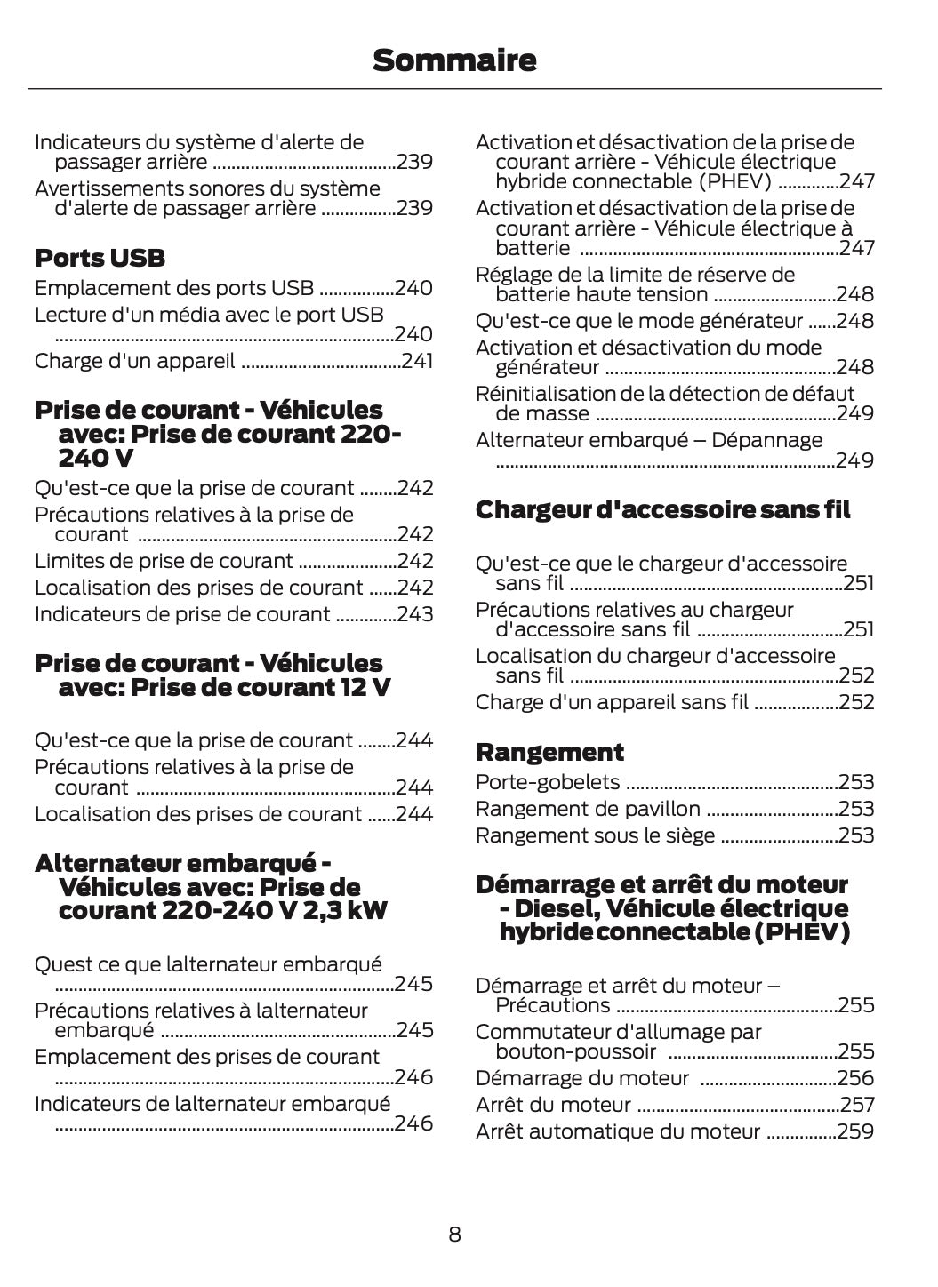 2026 Ford Tourneo Custom/Transit Custom Manuel du propriétaire | Français