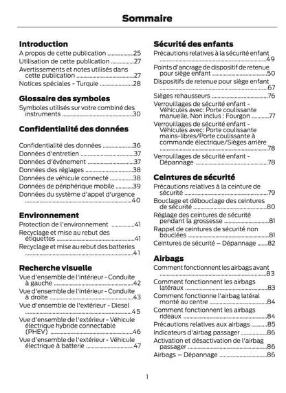 2026 Ford Tourneo Custom/Transit Custom Manuel du propriétaire | Français