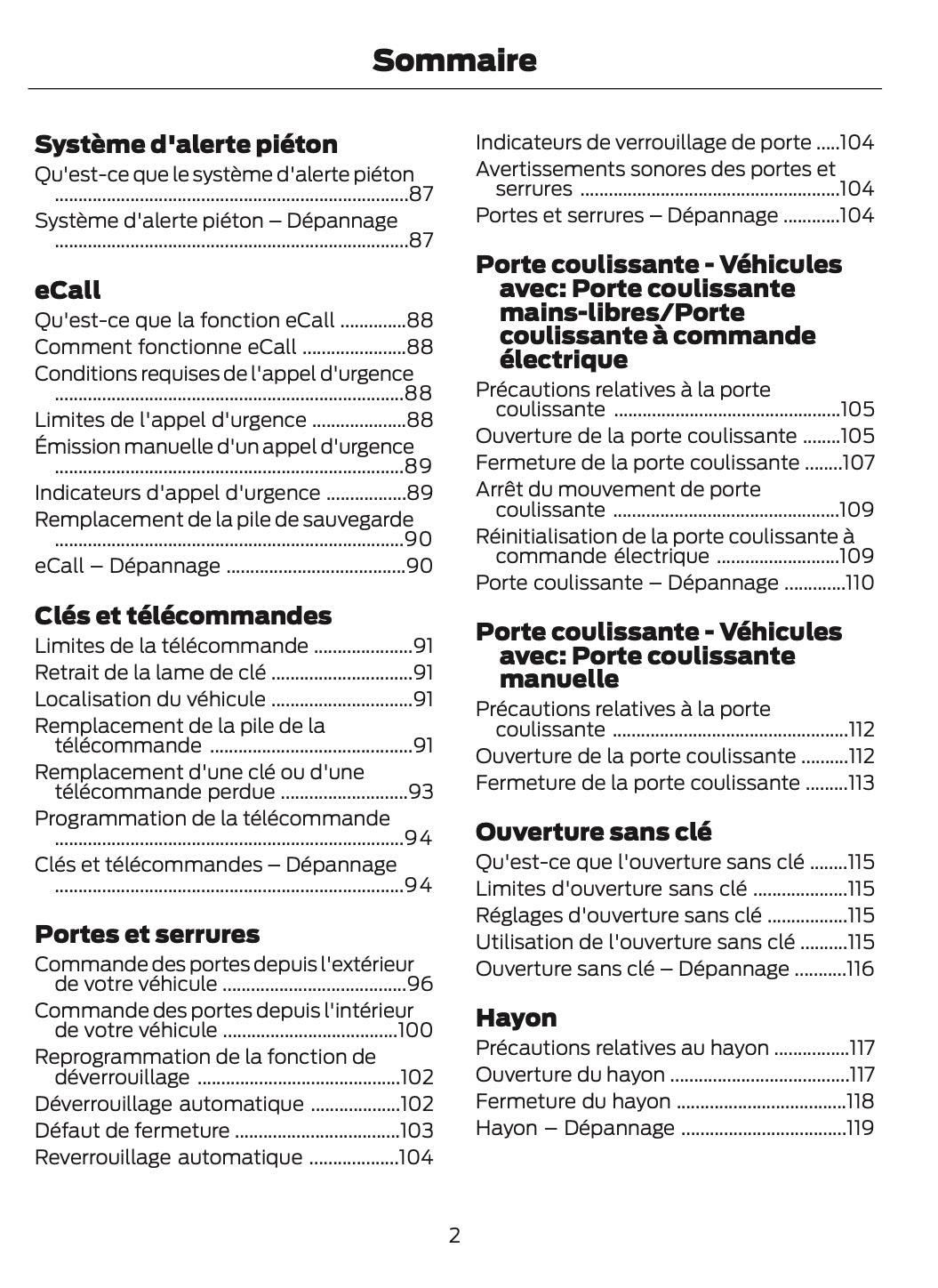 2026 Ford Tourneo Custom/Transit Custom Manuel du propriétaire | Français