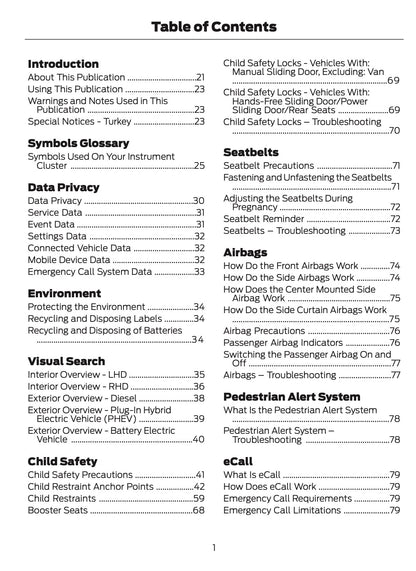 2026 Ford Tourneo Custom/Transit Custom Owner's Manual | English