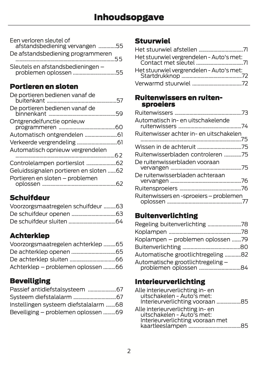 2024 Ford Tourneo Courier/Transit Courier Owner's Manual | Dutch