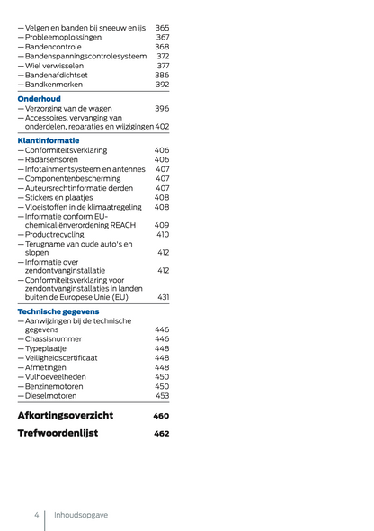 2024 Ford Tourneo Connect/Transit Connect Owner's Manual | Dutch