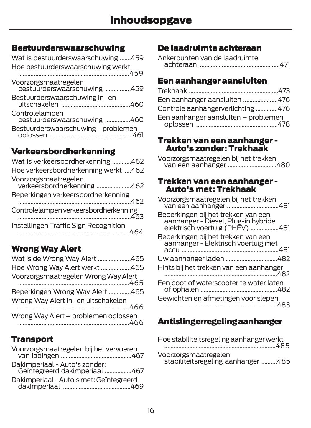 2026 Ford Tourneo Custom/Transit Custom Owner's Manual | Dutch