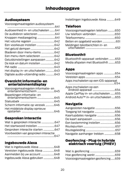 2026 Ford Tourneo Custom/Transit Custom Owner's Manual | Dutch