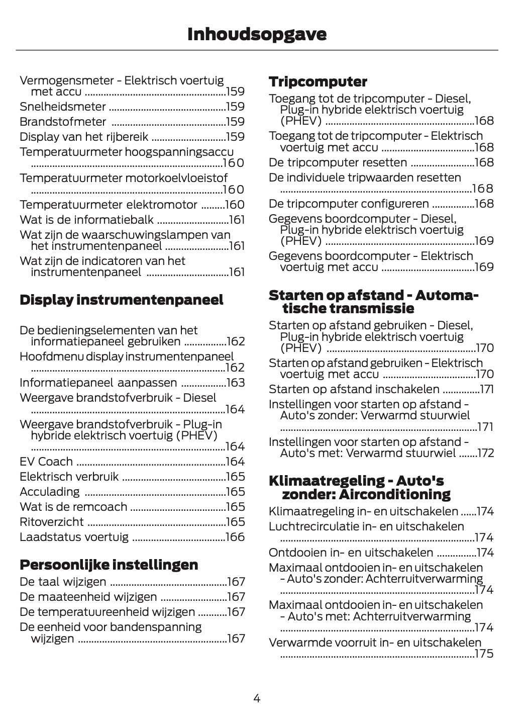 2026 Ford Tourneo Custom/Transit Custom Owner's Manual | Dutch