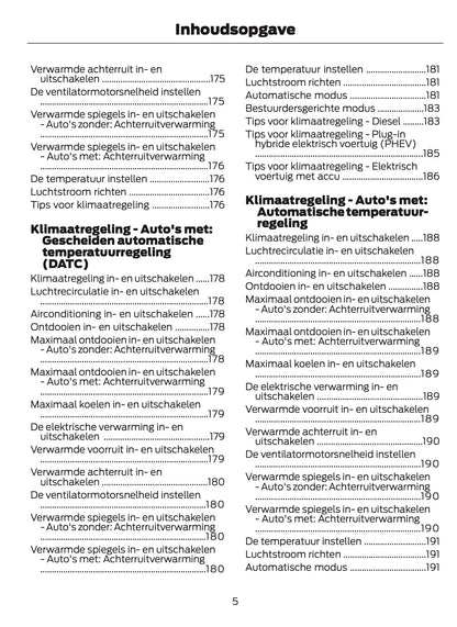 2026 Ford Tourneo Custom/Transit Custom Owner's Manual | Dutch