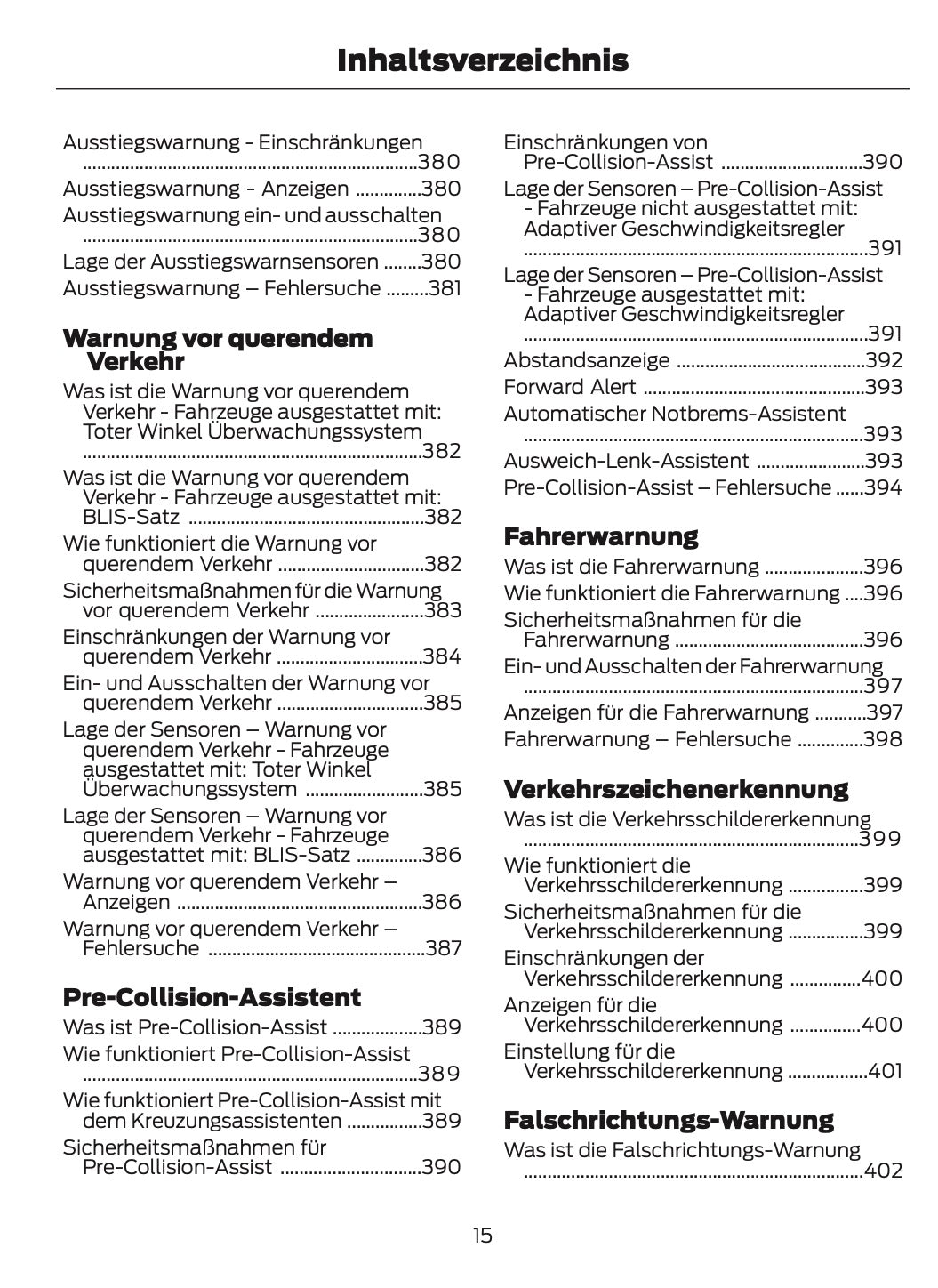 2026 Ford Transit Owner's Manual | German