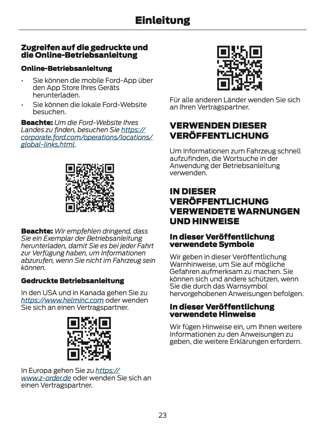 2026 Ford Transit Owner's Manual | German