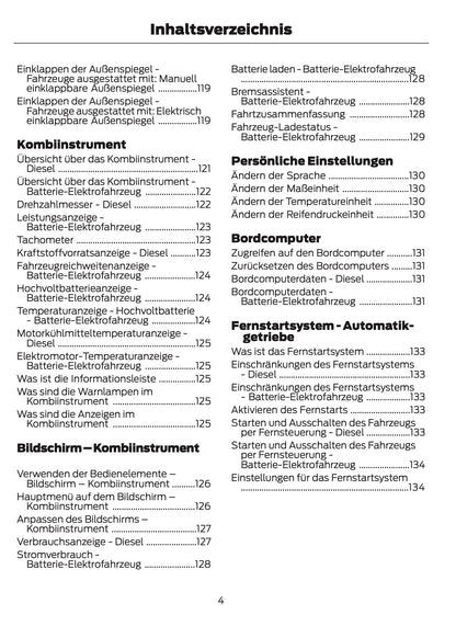 2026 Ford Transit Owner's Manual | German
