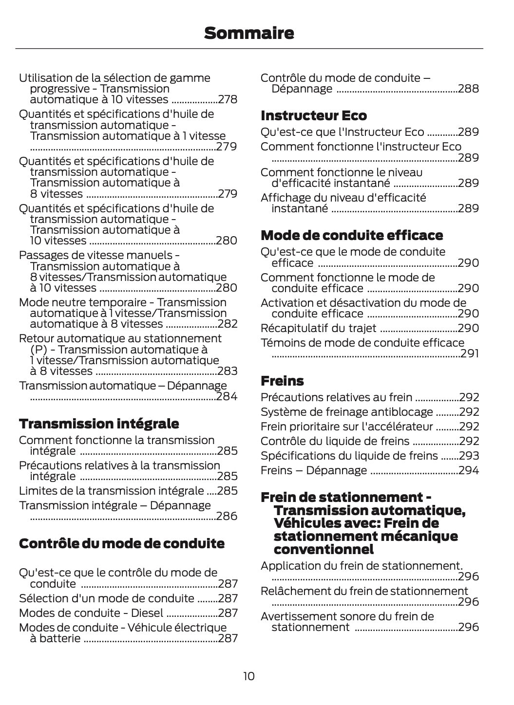 2026 Ford Transit Owner's Manual | French