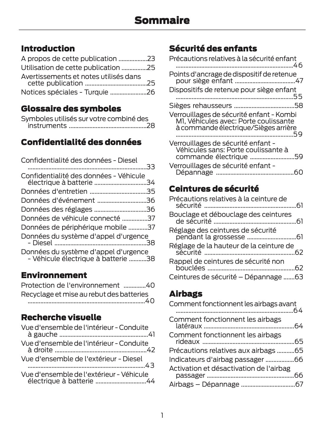 2026 Ford Transit Owner's Manual | French