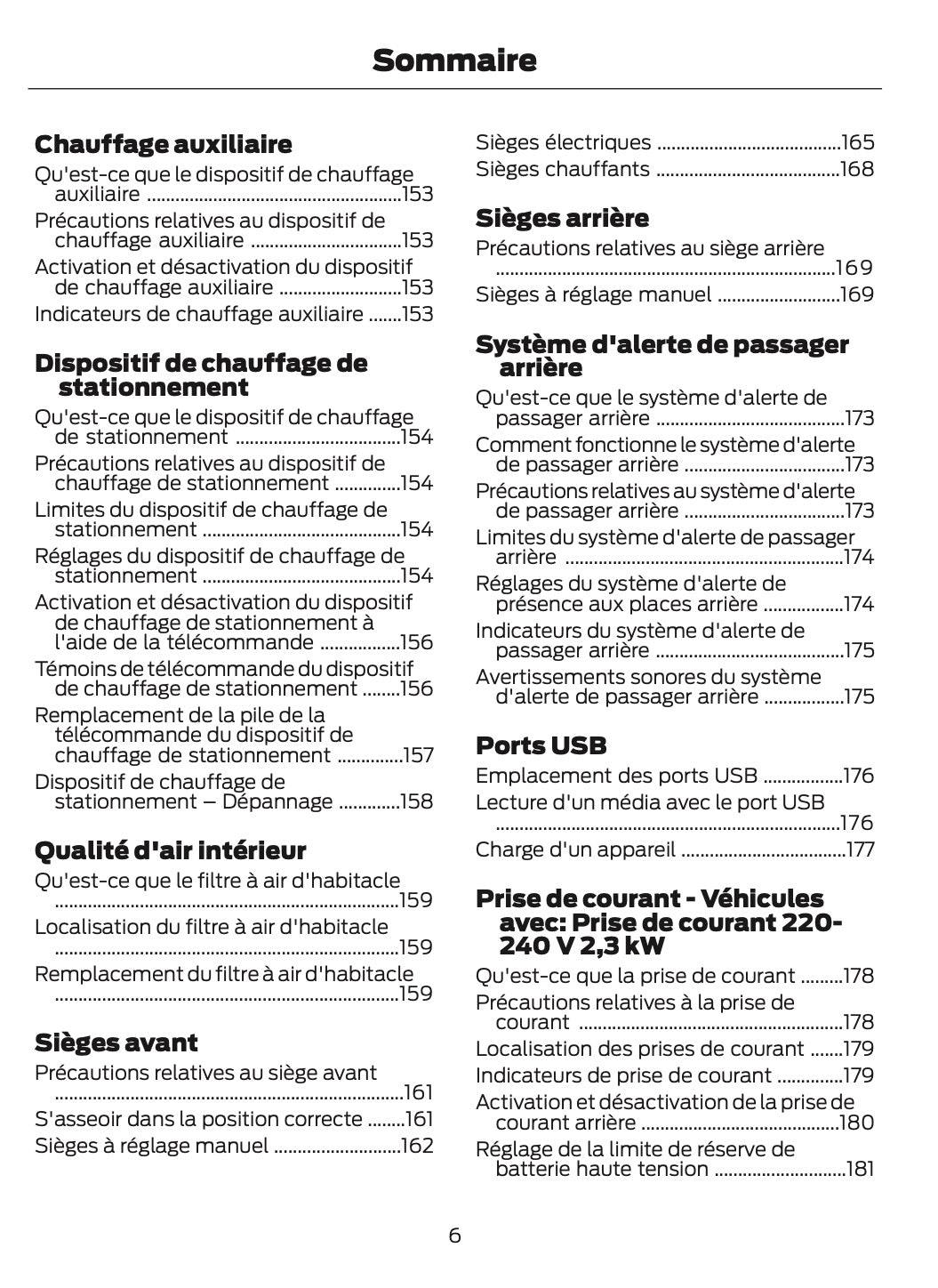 2026 Ford Transit Owner's Manual | French