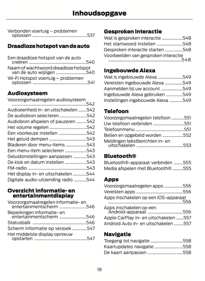 2024-2025 Ford Transit Owner's Manual | Dutch