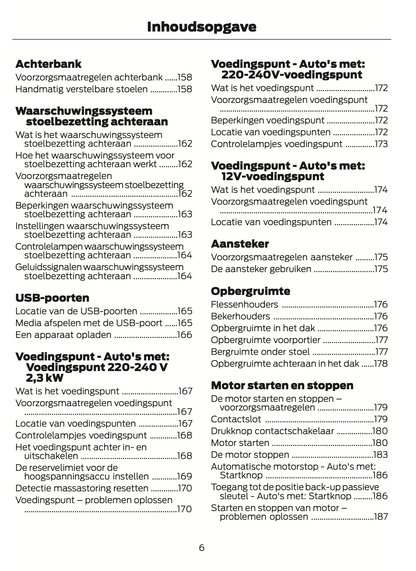 2024-2025 Ford Transit Owner's Manual | Dutch