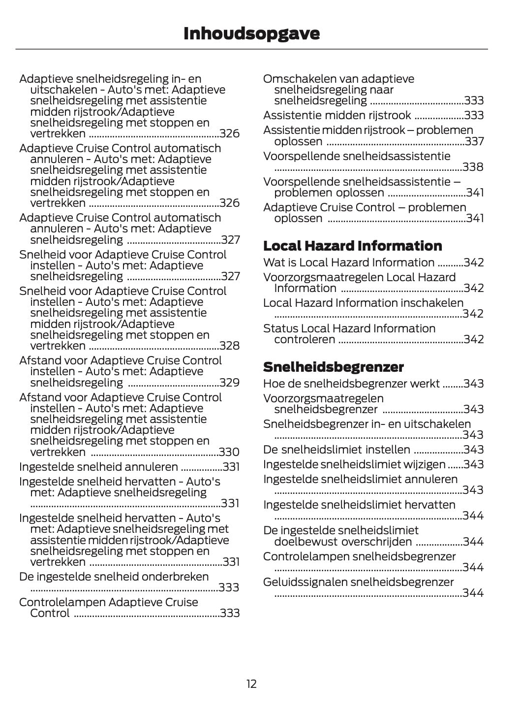 2026 Ford Transit Owner's Manual | Dutch