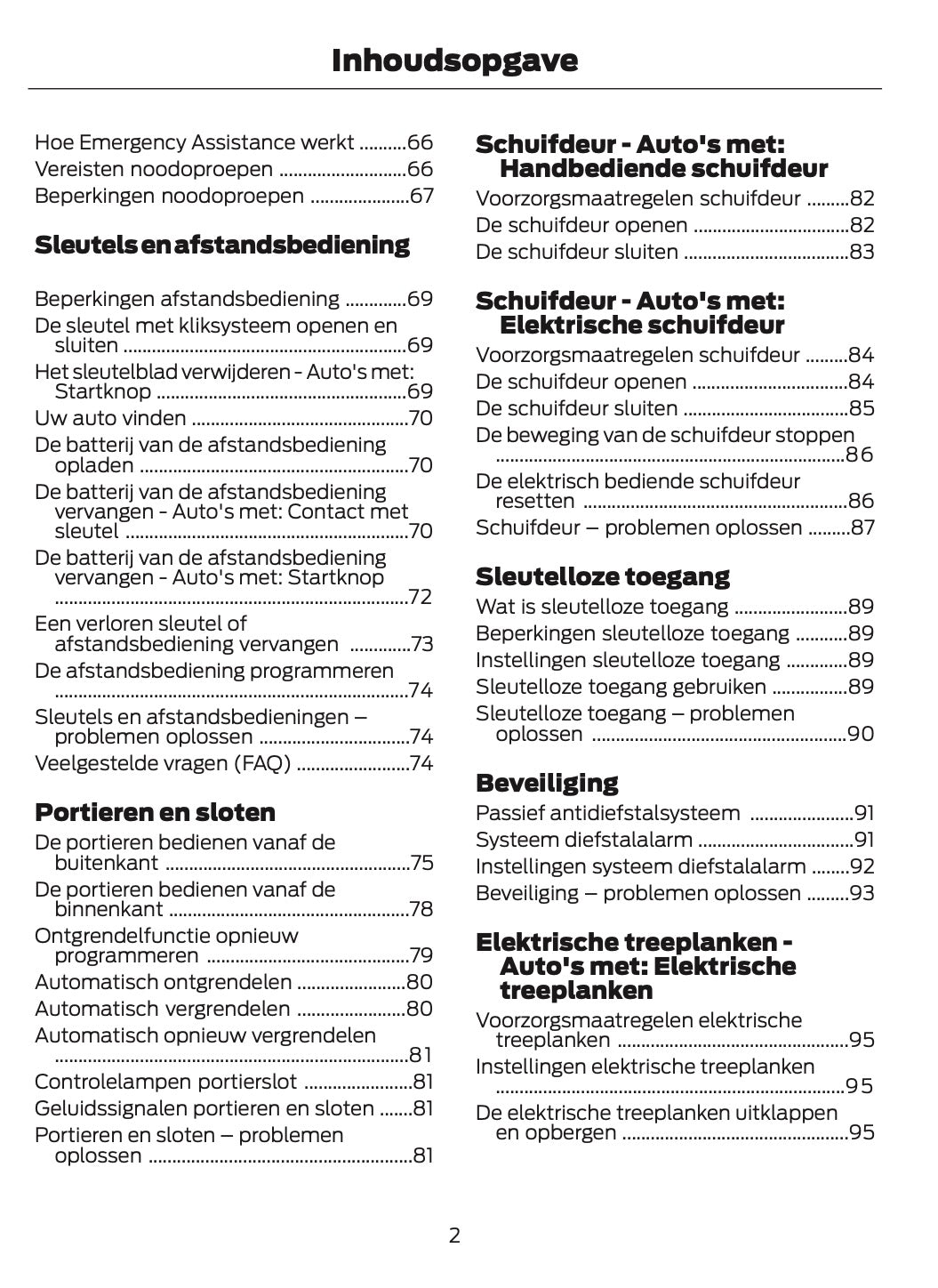 2026 Ford Transit Owner's Manual | Dutch