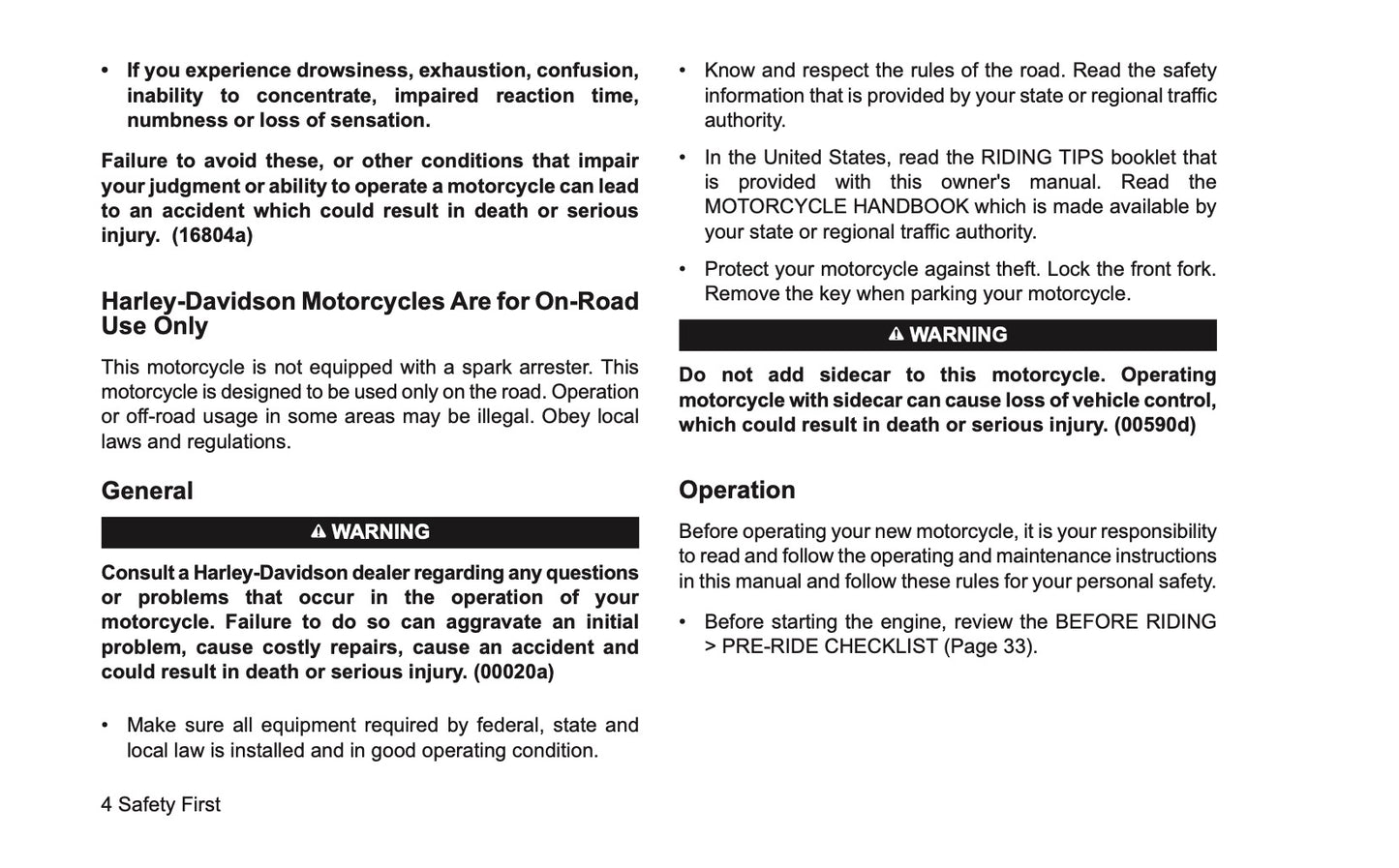 2026 Harley-Davidson FLHXSE Owner's Manual | English US
