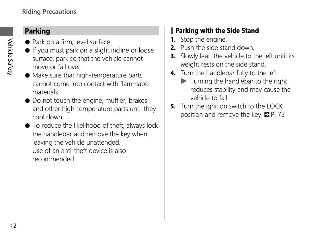 2024 Honda NC750X Owner's Manual | English