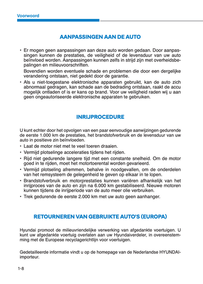 2023-2024 Hyundai i10 Owner's Manual | Dutch