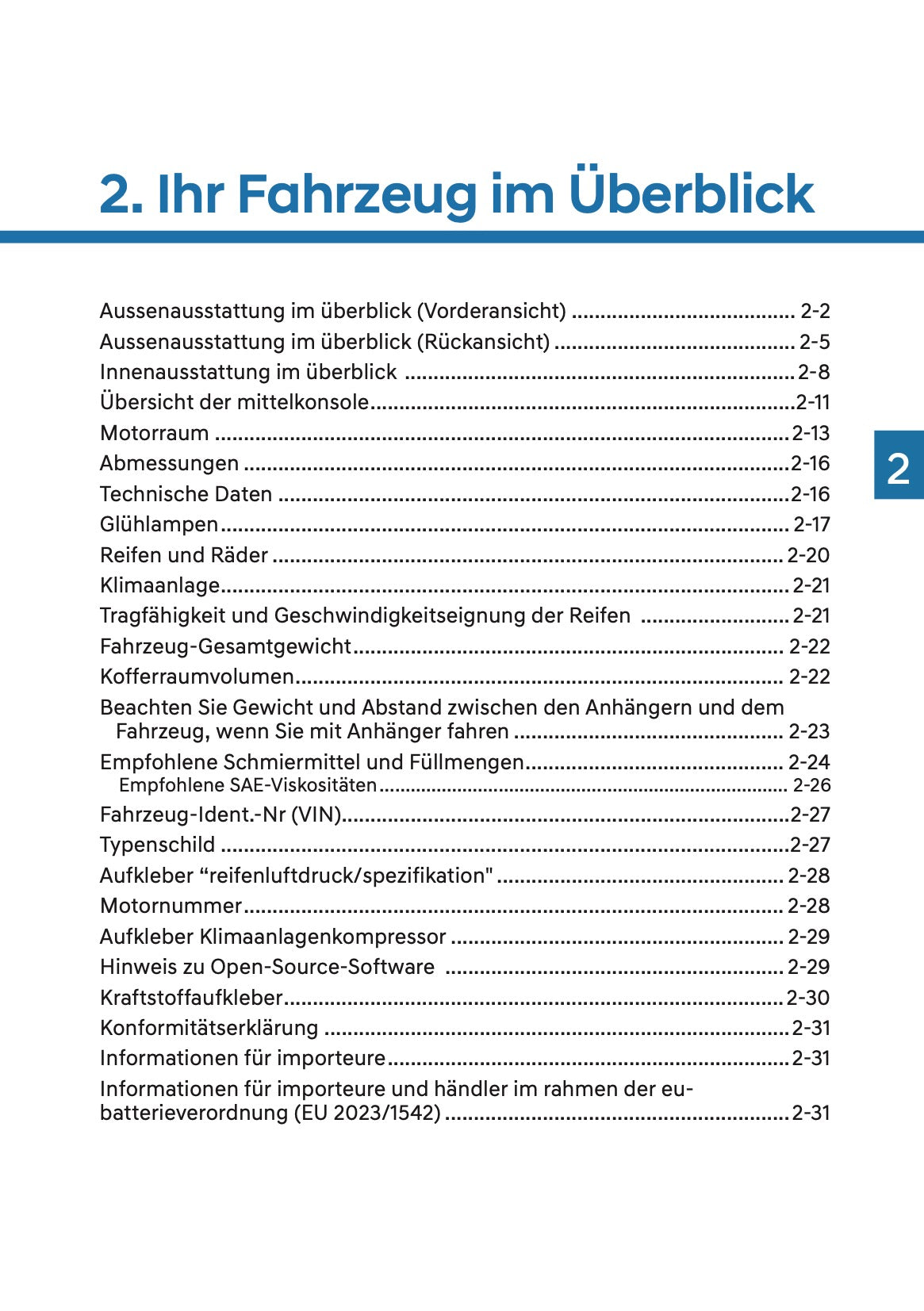 2025 Hyundai i20/Bayon Owner's Manual | German