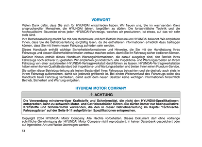 2024-2025 Hyundai i30 Owner's Manual | German