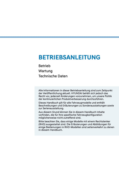 2027 Hyundai Inster Owner's Manual | German